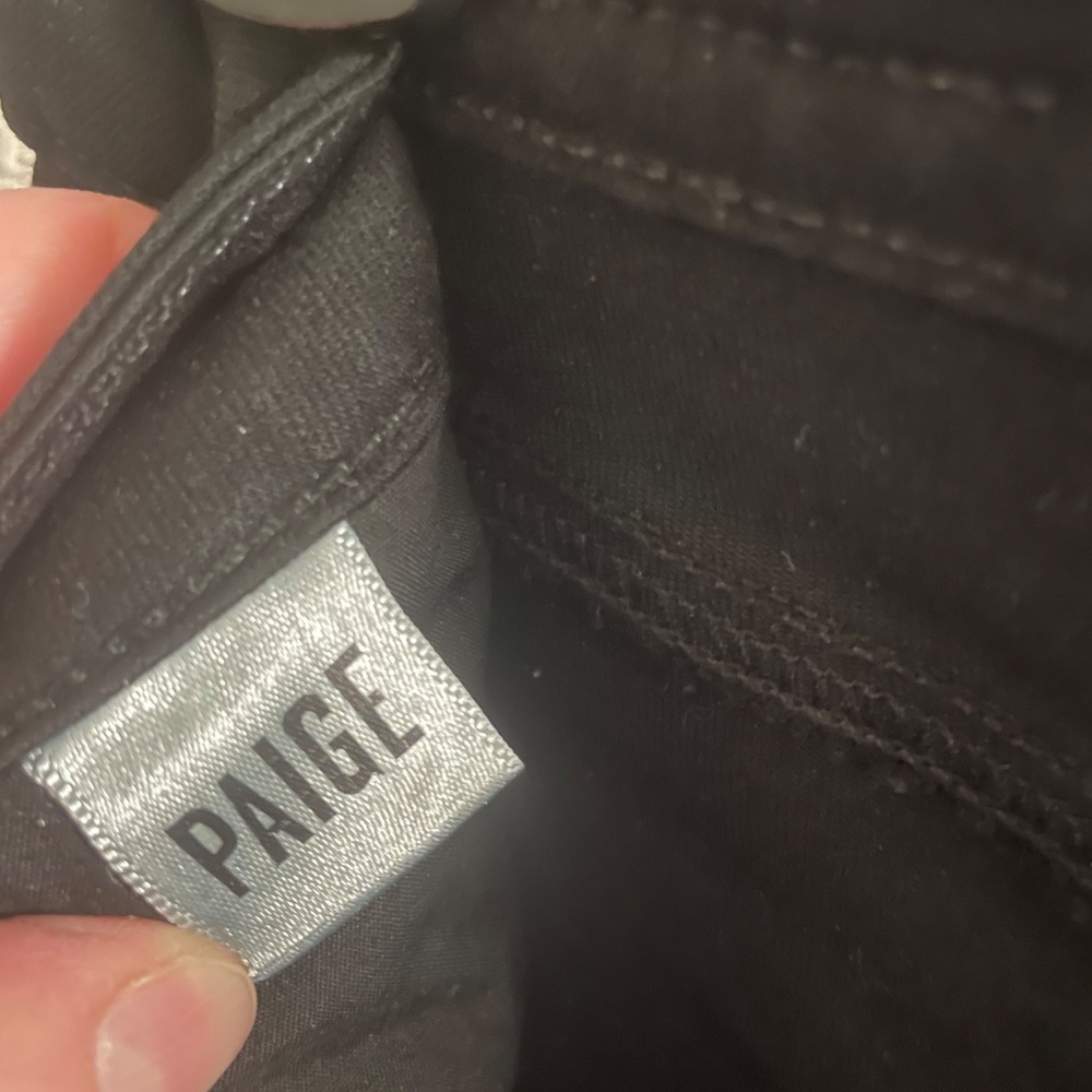 Paige Verdugo Ultra Skinny Black Jeans Denim Jeggings Size 28 - Picture 9 of 10